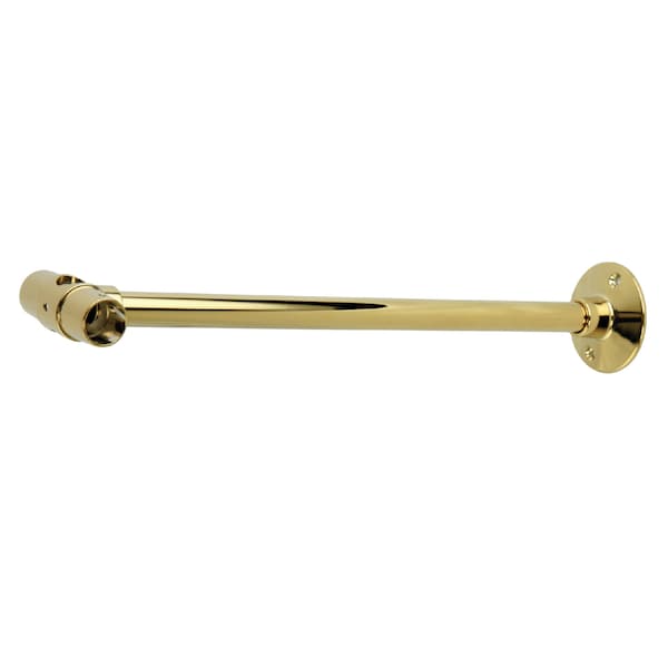 Vintage 12" Wall Support, Polished Brass